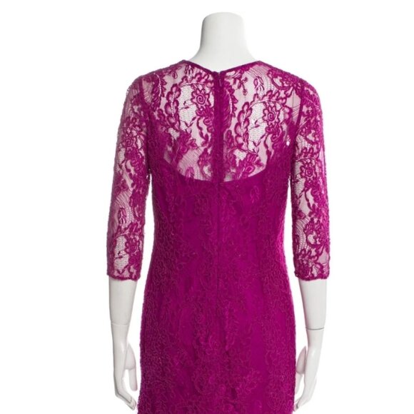 Carmen Marc Volvo Dresses & Skirts - Carmen Marc Volvo fuschia lace dress